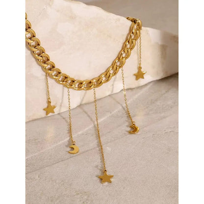 Celestial Drip Charm Choker For Women