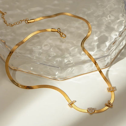 Gold Love Chain Necklace